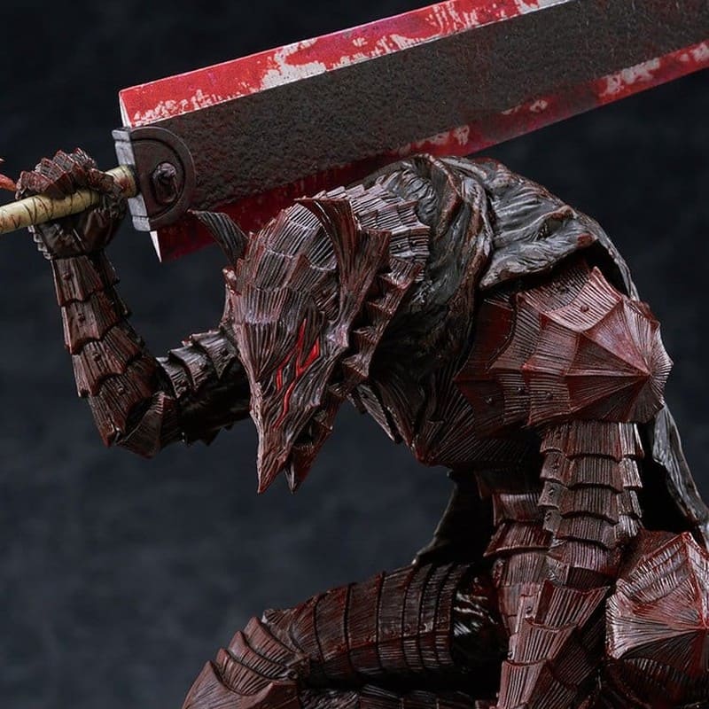 BERSERK - Guts (Berserker Armor) Bloody Paint Ver. L Size Pop Up Parade PVC Figure 28 cm