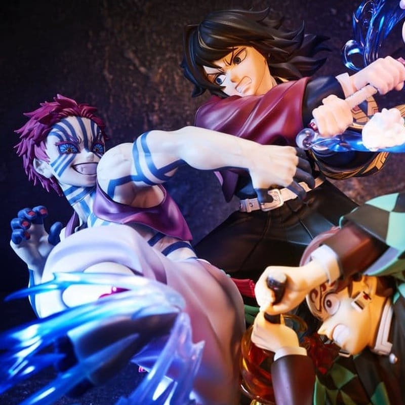 DEMON SLAYER - Tanjiro Kamado & Giyu Tomioka & Akaza Aniplex PVC Figure 13 cm
