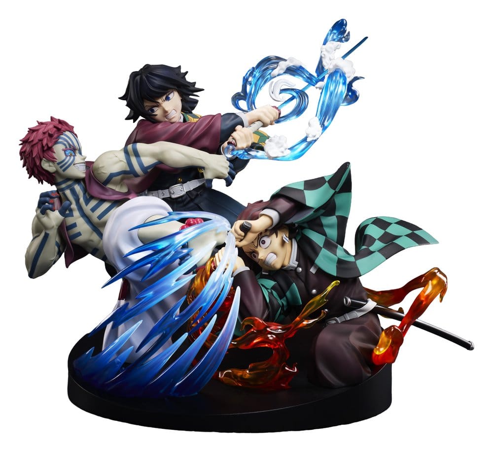 DEMON SLAYER - Tanjiro Kamado & Giyu Tomioka & Akaza Aniplex PVC Figure 13 cm