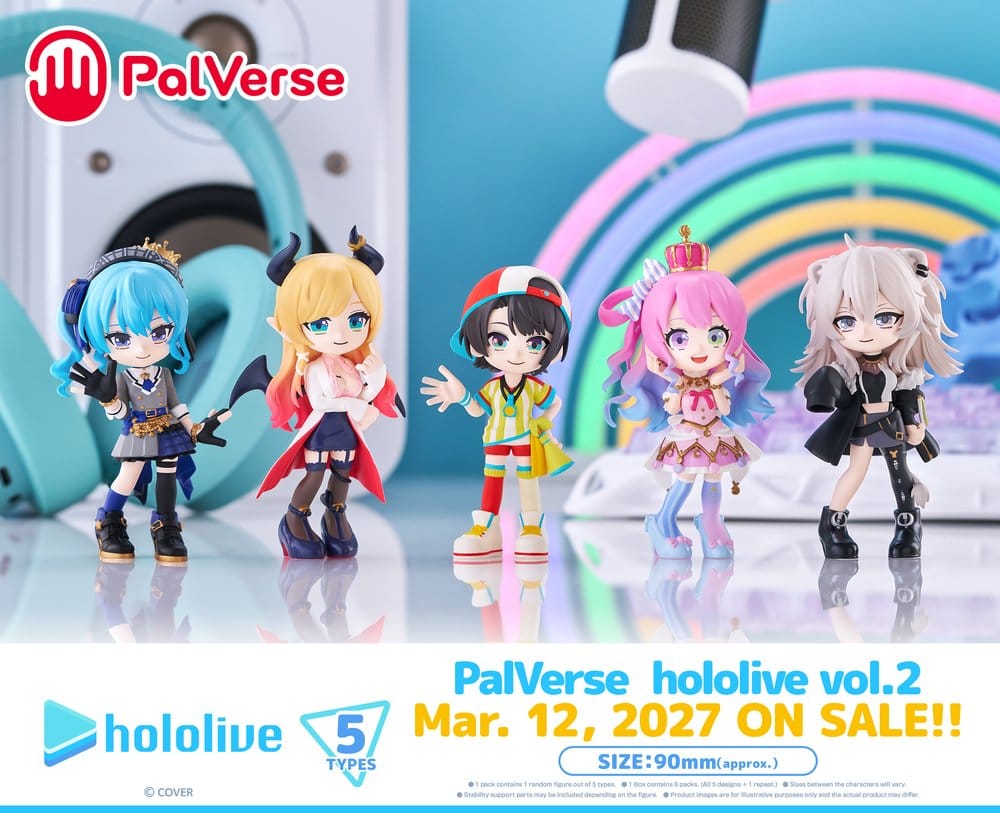 HOLOLIVE PRODUCTION - PalVerse Mini Figures Vol.2 - 1 Single Blind Box 9 cm