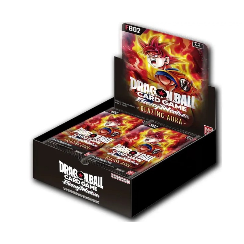 DRAGON BALL SUPER - Fusion World 02 FB-02 Blazing Aura Pacco completo 24 bustine (ENG)
