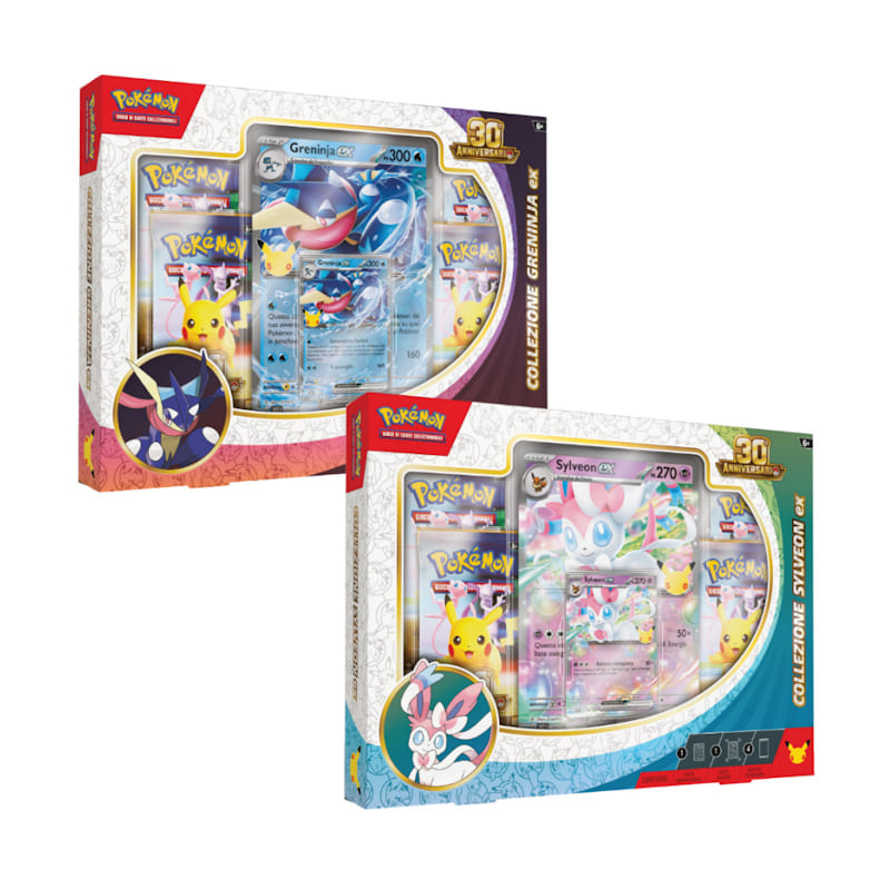 POKEMON 30° Anniversario - Collezione Greninja-ex & Sylveon-ex (1 random box) (ITA)
