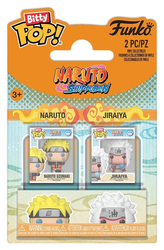 NARUTO SHIPPUDEN - Bitty POP! Vinyl Figures 2-Pack Naruto & Jiraiya 2 cm