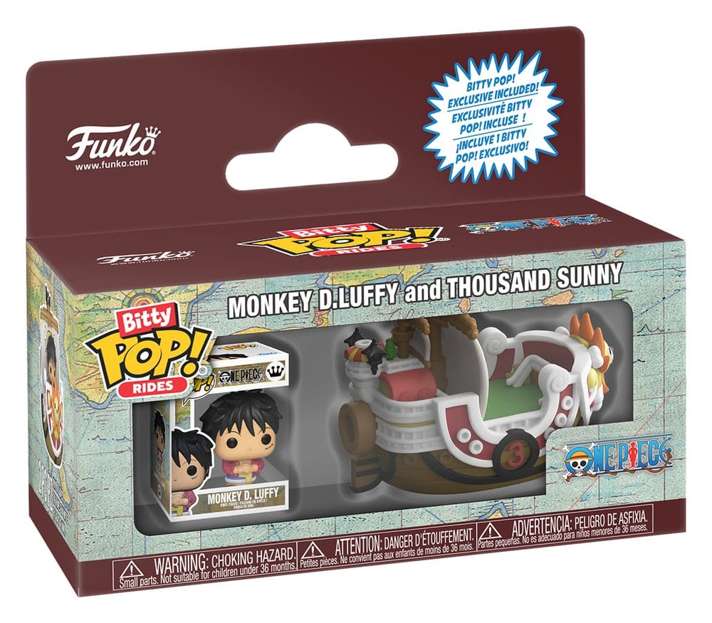 ONE PIECE - Thousand Sunny w/Luffy Bitty POP! Ride Funko Vinyl Figure 2,5 cm