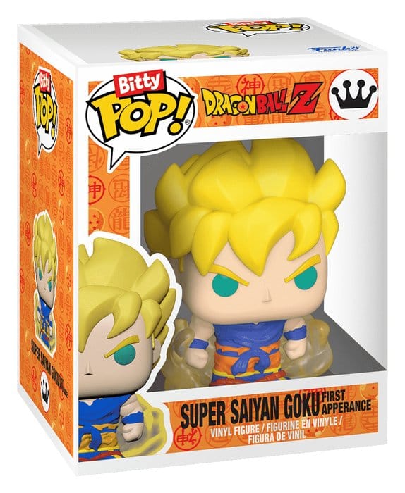 DRAGON BALL Z - Super Saiyan Goku w/KCHN Bitty POP! & Accessory Vinyl 2-Pack Funko PVC Figure 2 cm