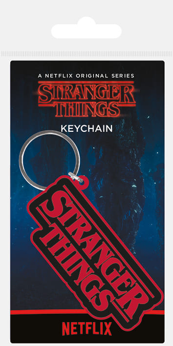 STRANGER THINGS - Logo Portachiavi in gomma