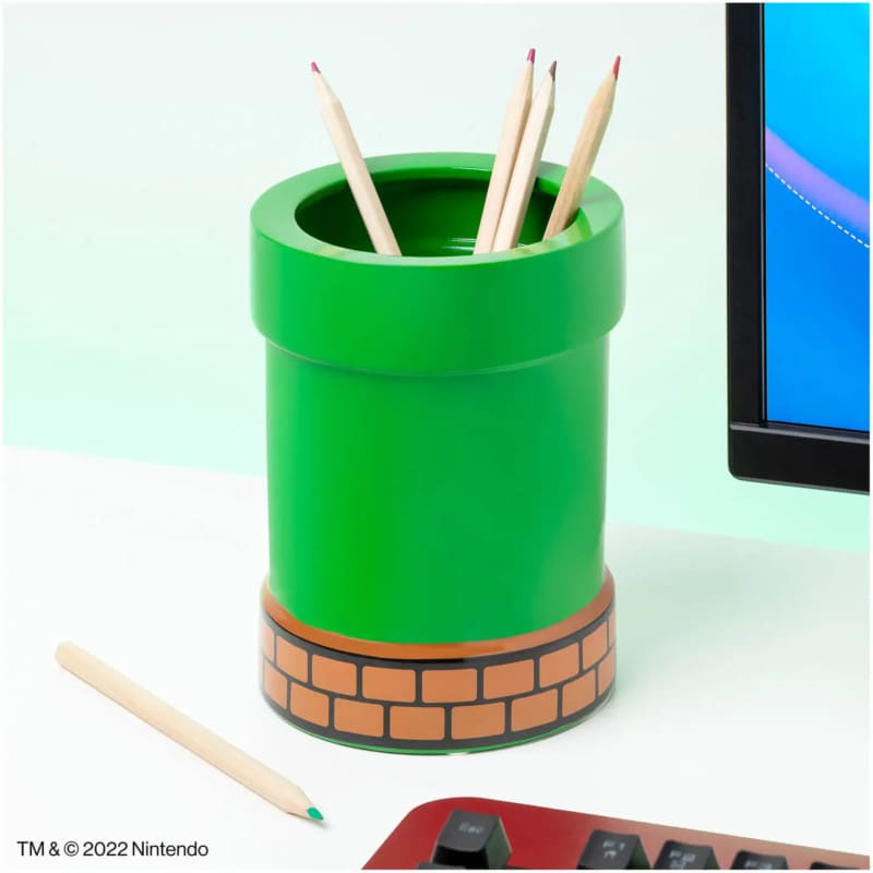 SUPER MARIO Pipe Plant and Pen Pot (Portamatite)