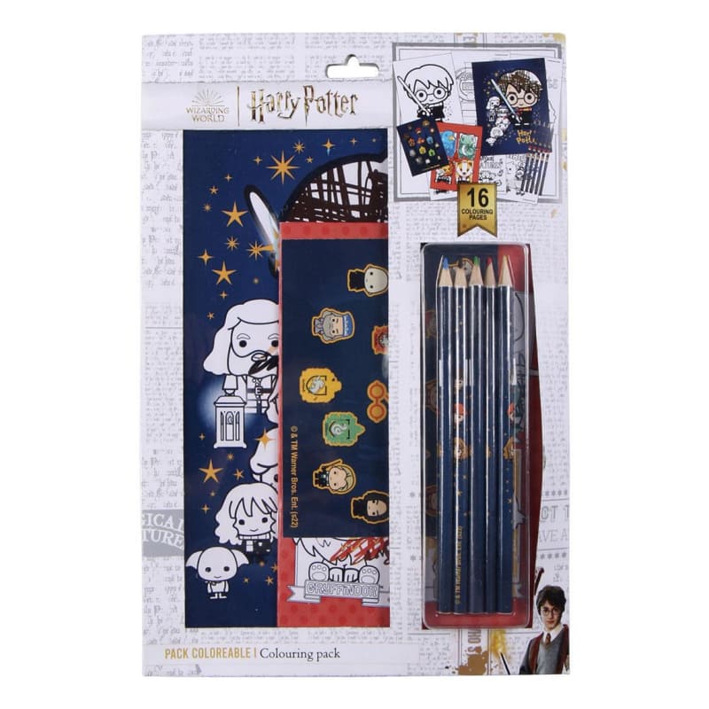 HARRY POTTER - Set cartoleria da colorare