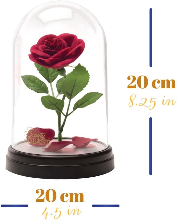 THE BEAUTY AND THE BEAST - La rosa incantata Enchanted Rose Light 20 cm