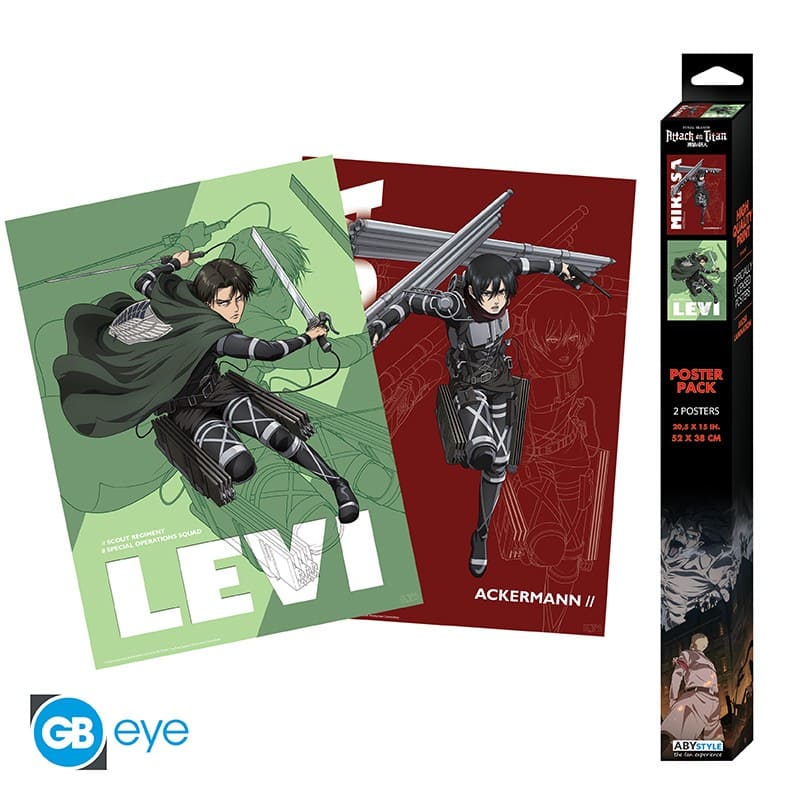 ATTACK ON TITAN Set 2 Chibi Posters Set 1 (52x38cm)