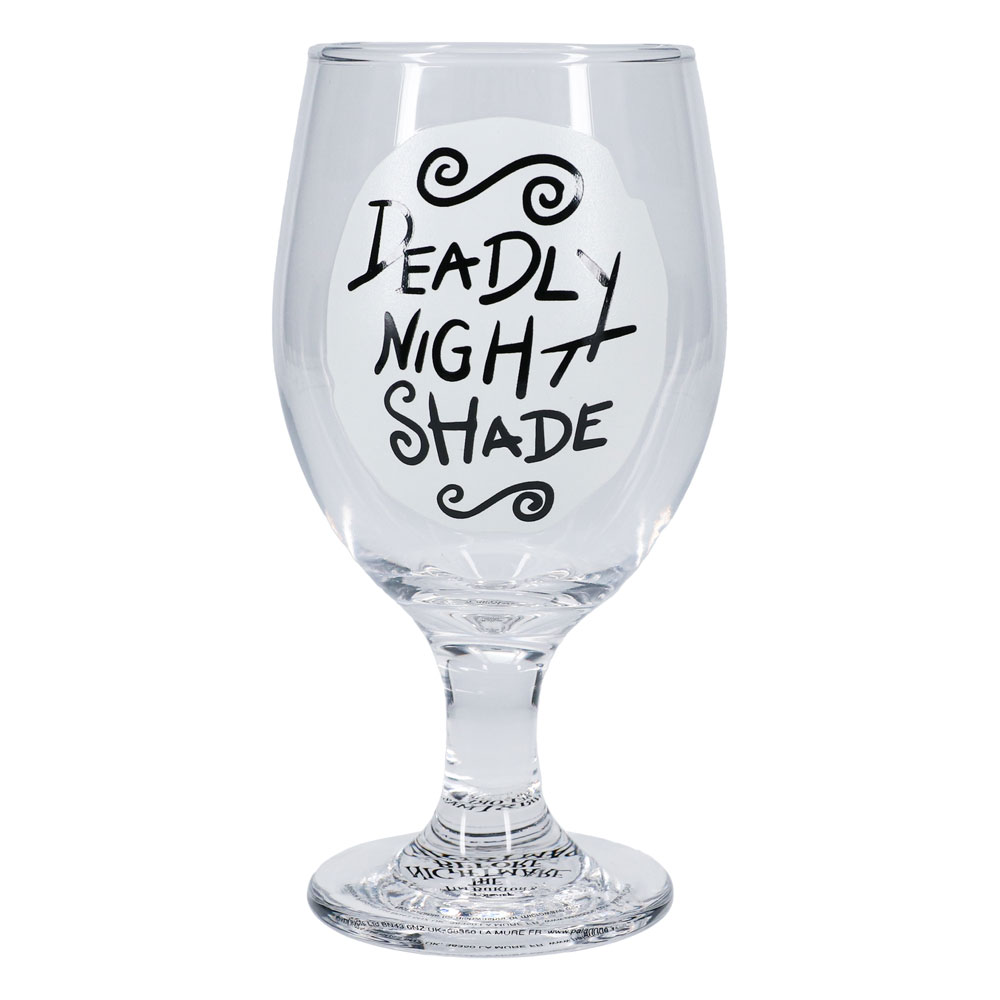 NIGHTMARE BEFORE CHIRSTMAS - Bicchiere in vetro "Deadly Night Shade" 350 ML