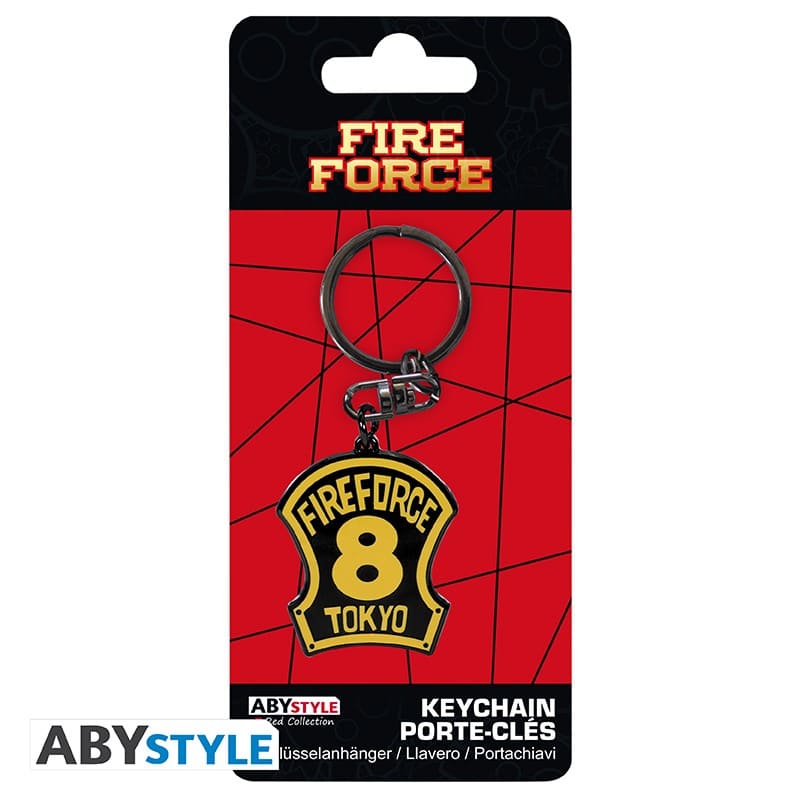 FIRE FORCE - Emblema 8^ compagnia Portachiavi 3D