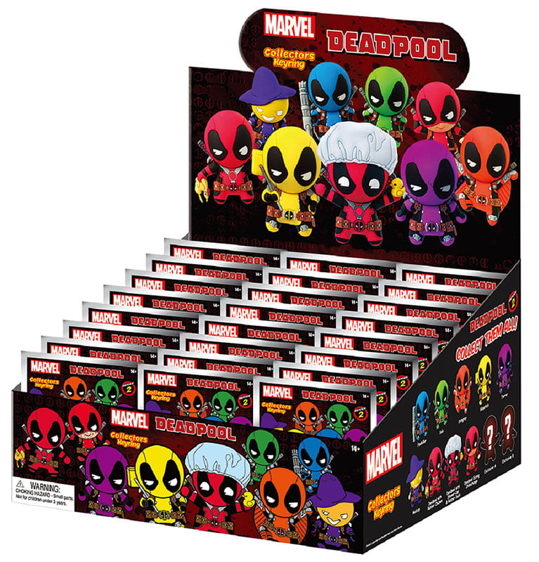 Portachiavi Clip Deadpool Serie 2 (1 portachiavi casuale)