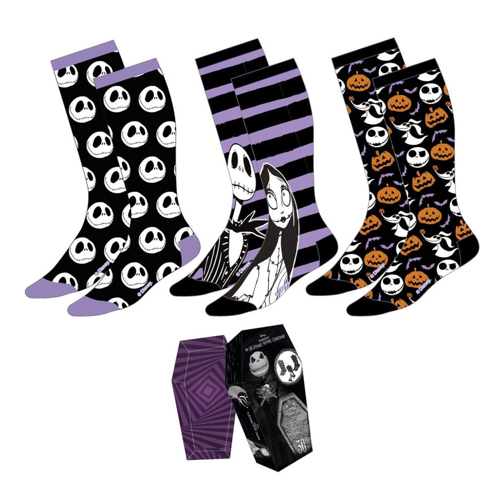 NIGHTMARE BEFORE CHRISTMAS - 3 paia di calze 35 - 41