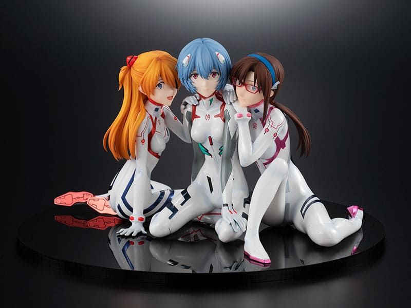 EVANGELION 3.0+1.0 Thrice Upon a Time - Asuka/Rei/Mari: Newtype Cover Ver. 1/8 PVC Statue 12 cm