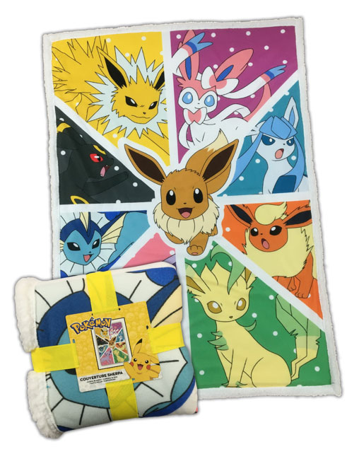POKEMON - Coperta Sherpa Eevee Transformation