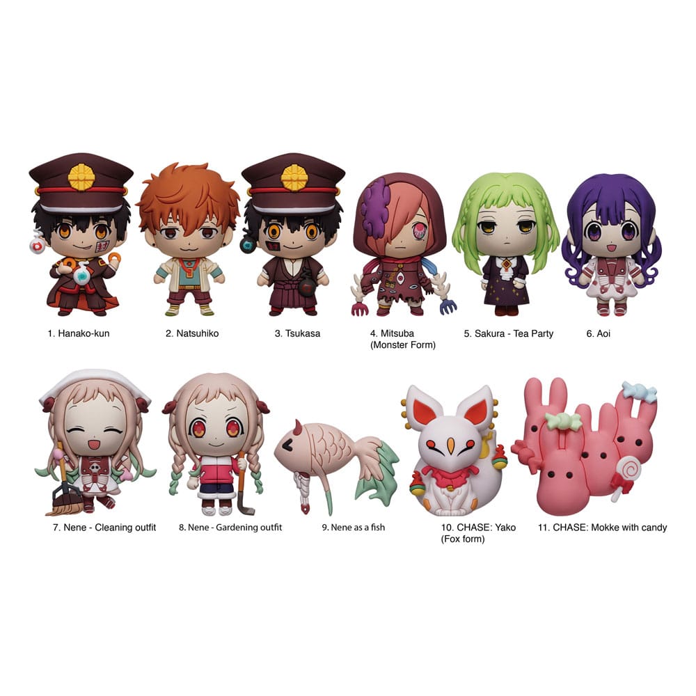 TOILET BOUND HANAKO-KUN - PVC Bag Clips Series 2 Display (1 clip casuale)