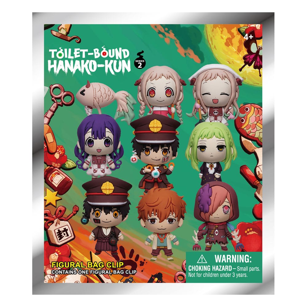 TOILET BOUND HANAKO-KUN - PVC Bag Clips Series 2 Display (1 clip casuale)