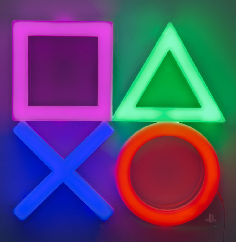 PlayStation Icons Lampada Neon da Muro 25 cm