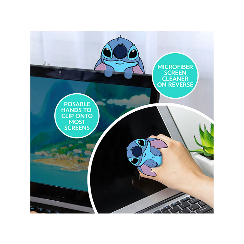 LILO & STITCH - Clip per lo schermo con panno in microfibra per la pulizia 9 cm