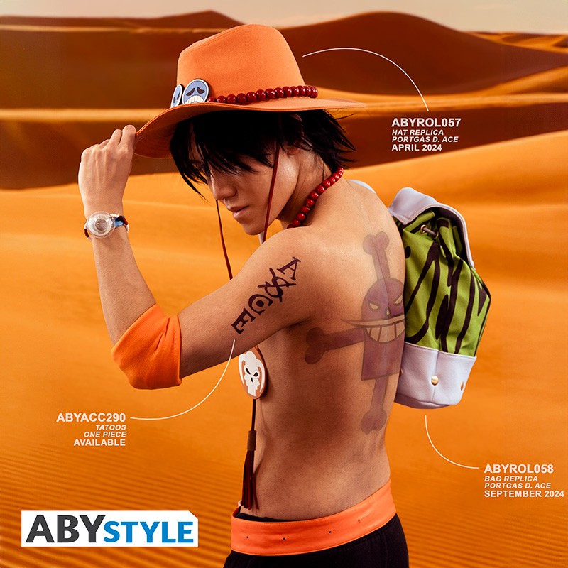 ONE PIECE - Portgas D. Ace Replica Zaino