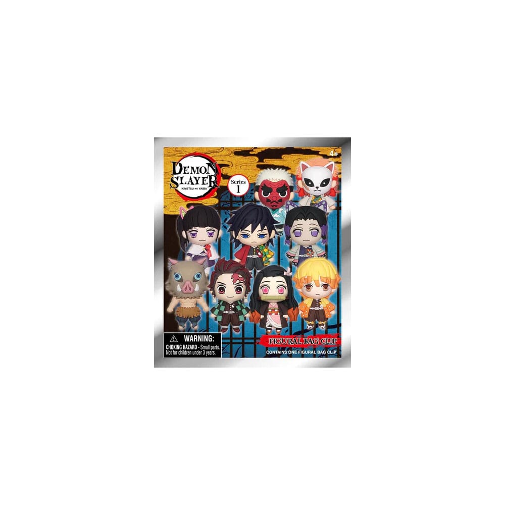 DEMON SLAYER - 3D PVC Bag Clips Series (1 clip casuale)