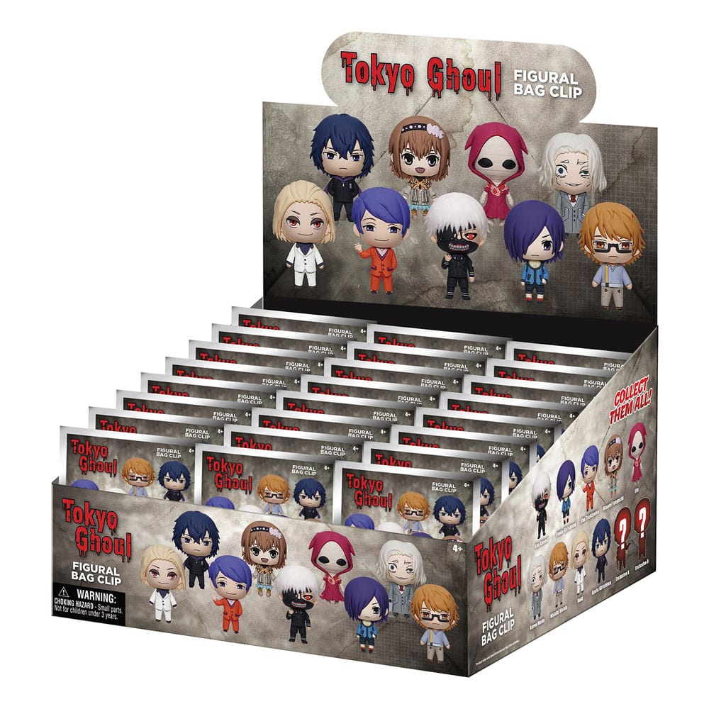 TOKYO GHOUL - 3D PVC Bag Clips Series 2 (1 clip casuale)