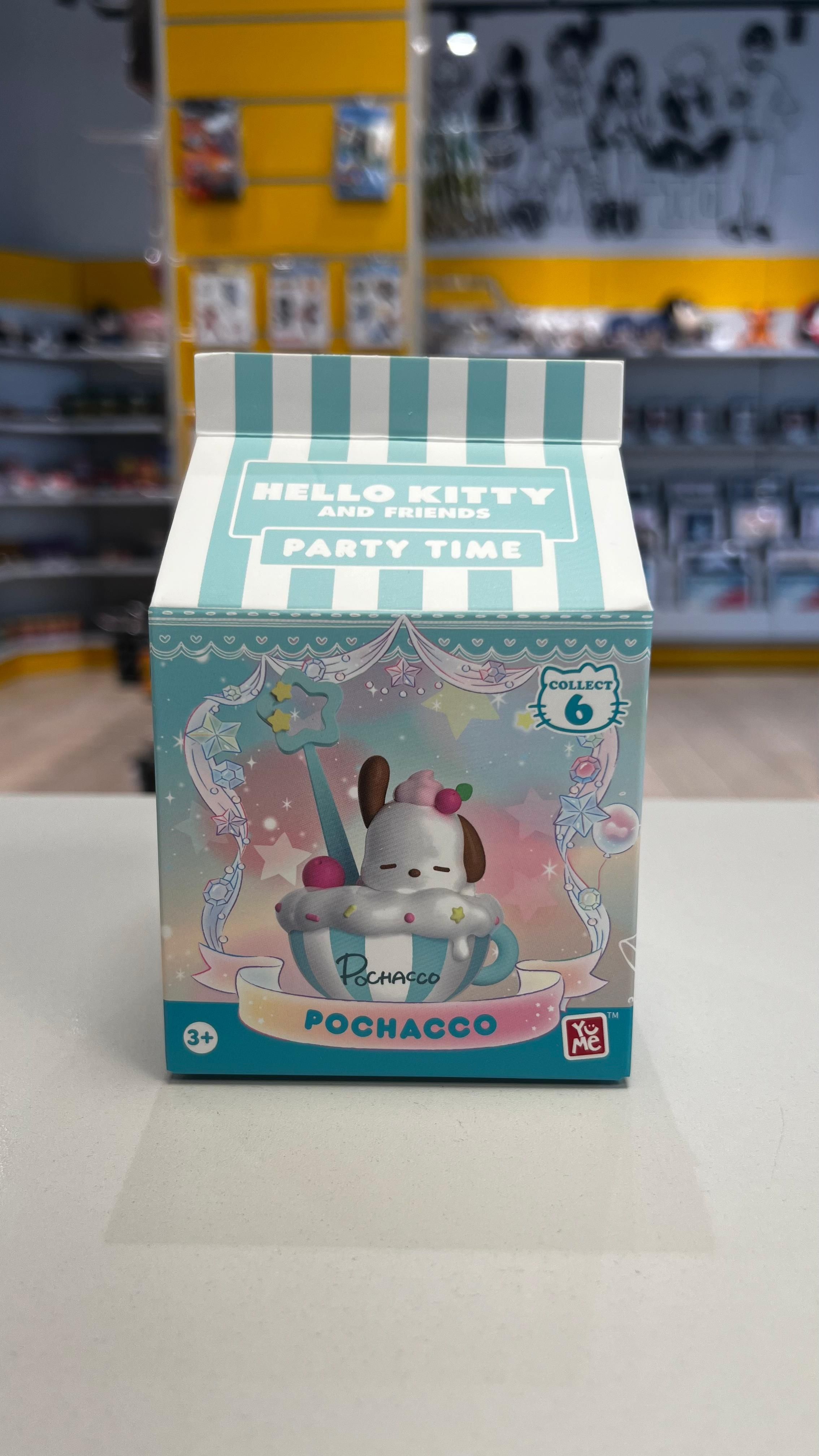 SANRIO - Pochacco Memo Stand Party Time Series Mini Figures Hello Kitty and Friends 5 cm