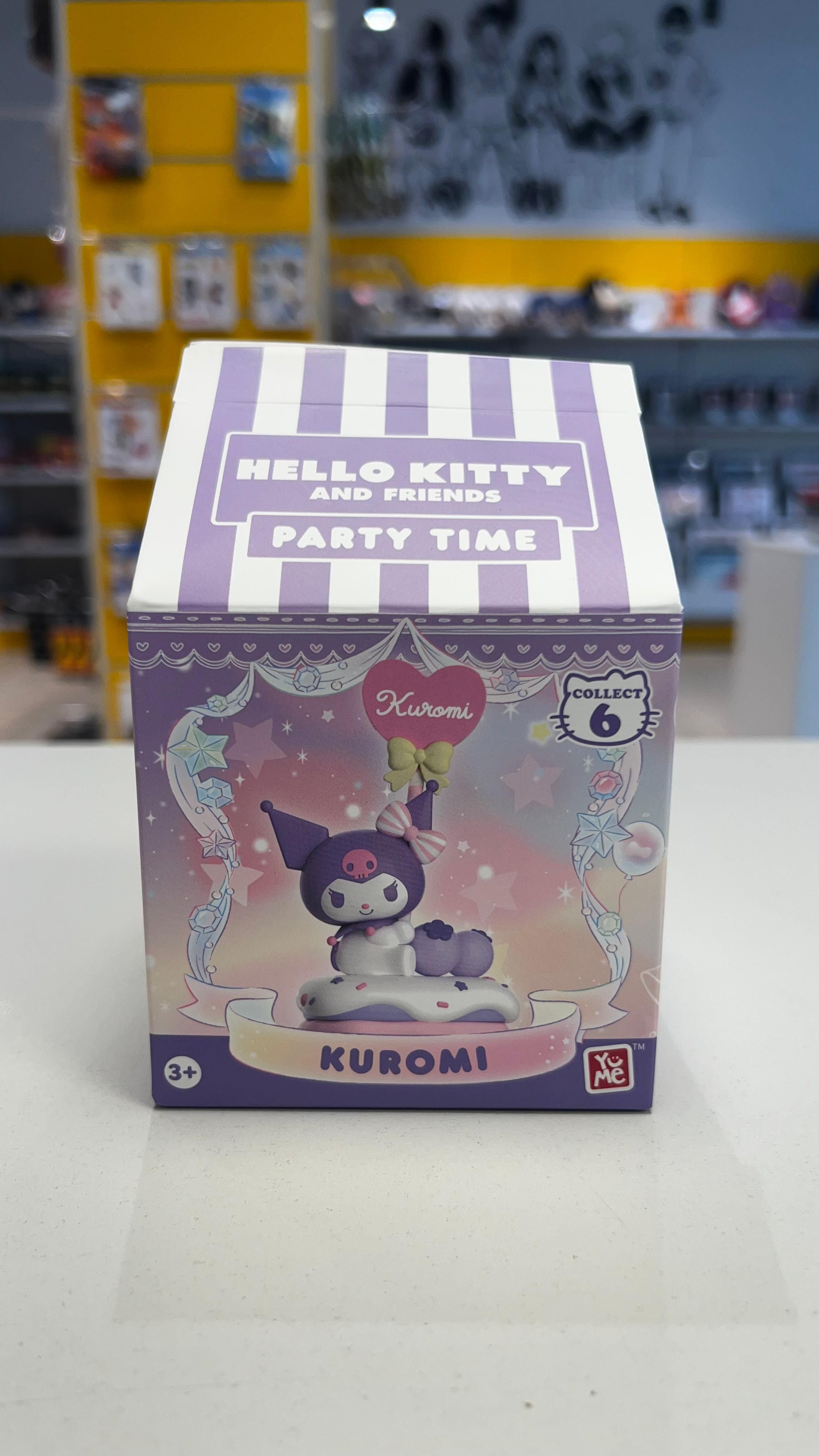 SANRIO - Kuromi Memo Stand Party Time Series Mini Figures Hello Kitty and Friends 5 cm
