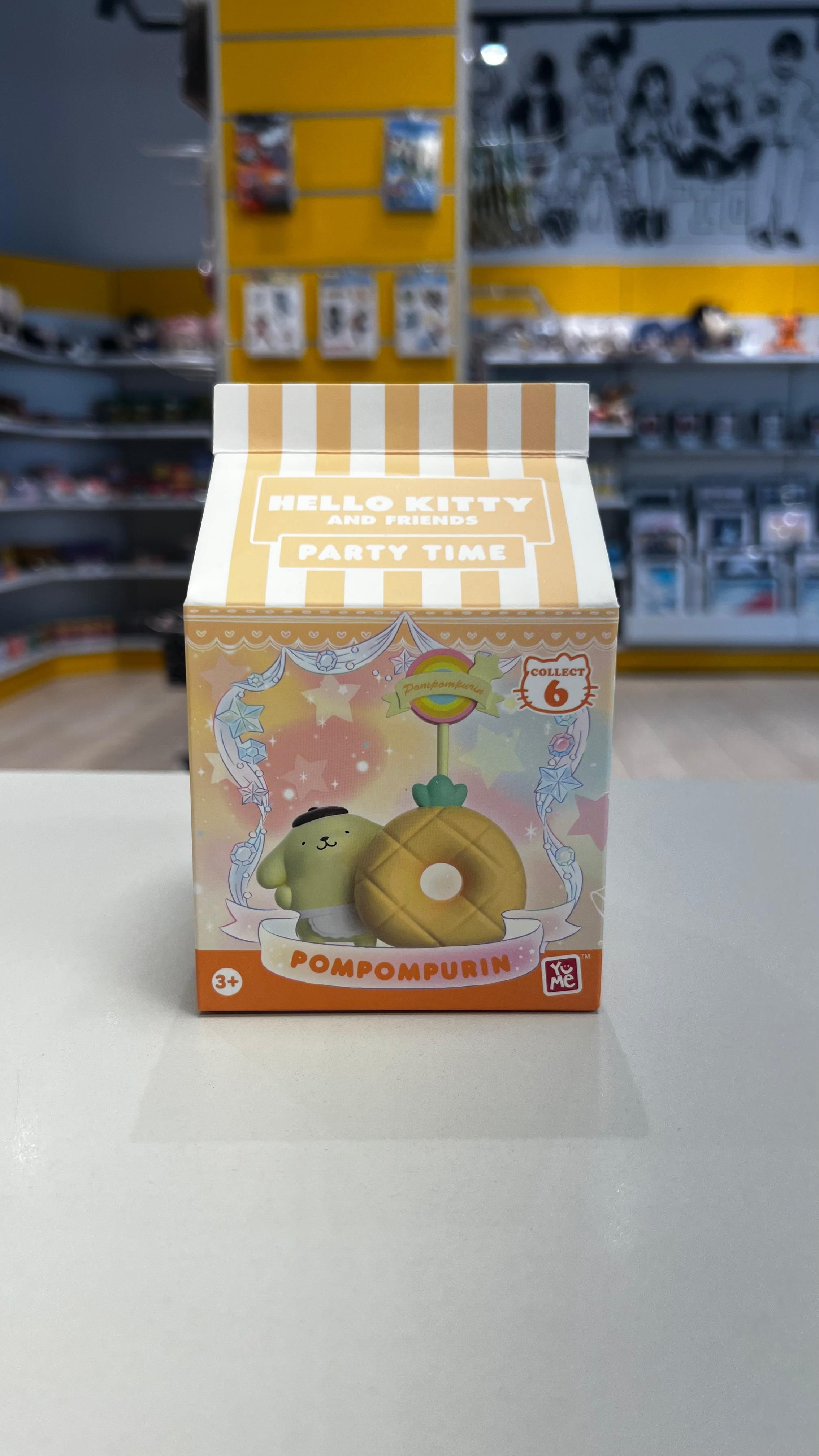 SANRIO - Pompompurin Memo Stand Party Time Series Mini Figures Hello Kitty and Friends 5 cm