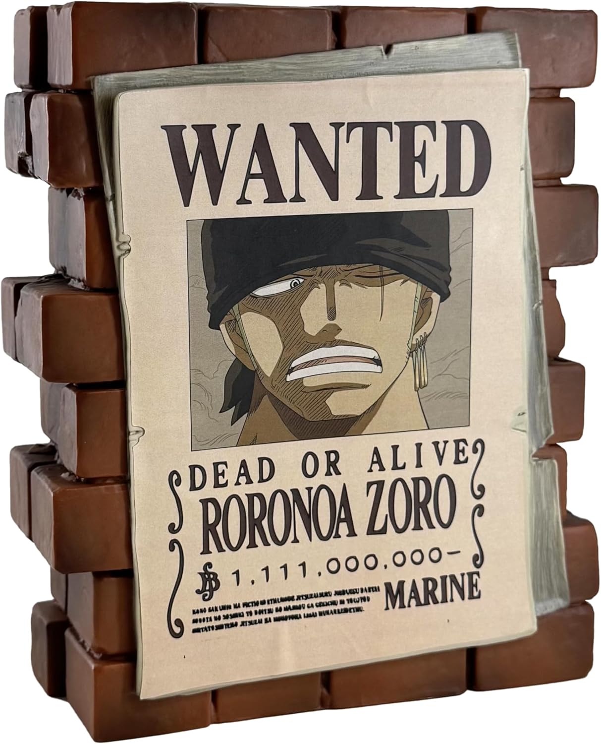 ONE PIECE - Wanted Roronoa Zoro Salvadanaio One Piece 16 cm