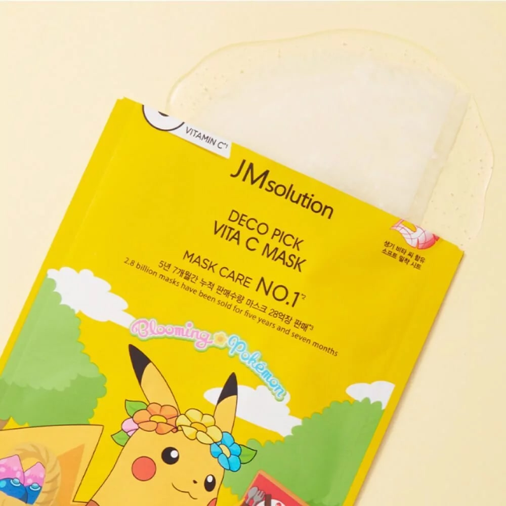 POKEMON Deco Pick Vita C Mask Pikachu - 1 Maschera viso coreana