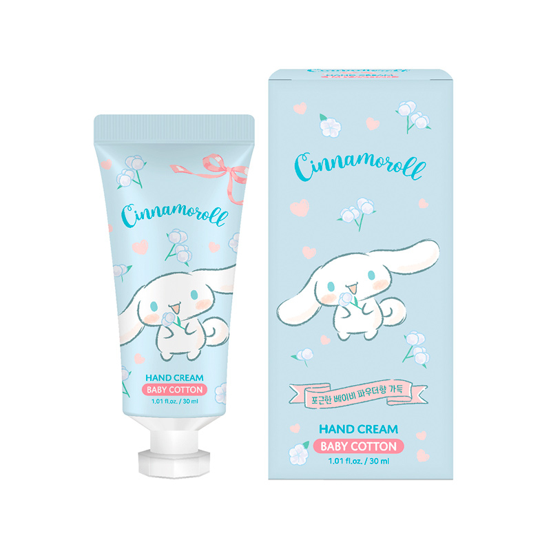 SANRIO - Cinnamoroll Korean Hand Cream Baby Cotton (Crema mani) 30 ml