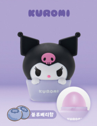 SANRIO - Kuromi Korean Lip Balm Blueberry Flavor (burrocacao al mirtillo) 8 g