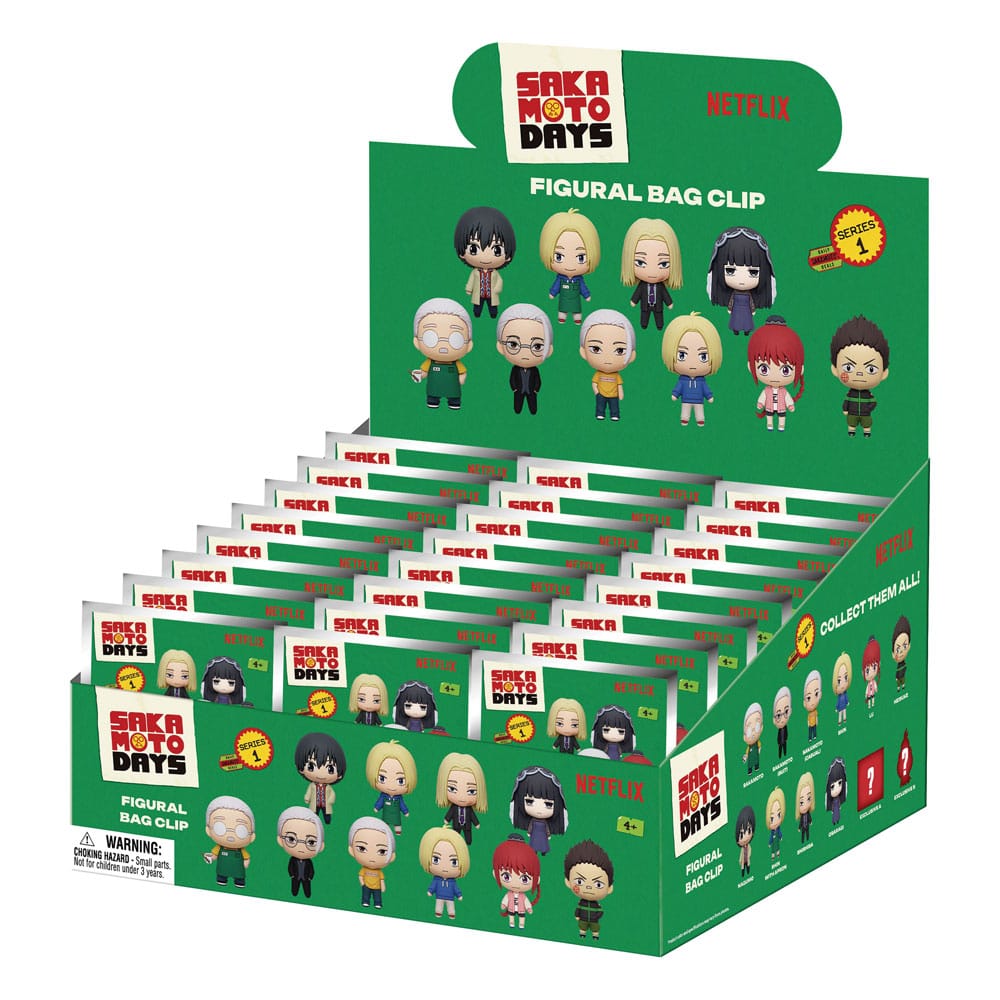 SAKAMOTO DAYS - 3D PVC Bag Clip Series 1 (1 clip casuale)