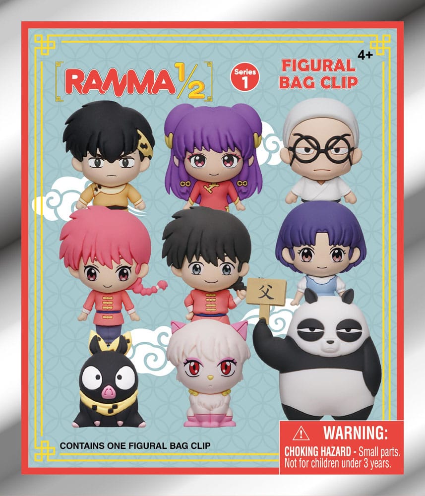 RANMA 1/2 - 3D PVC Bag Clip Series 1 (1 clip casuale)