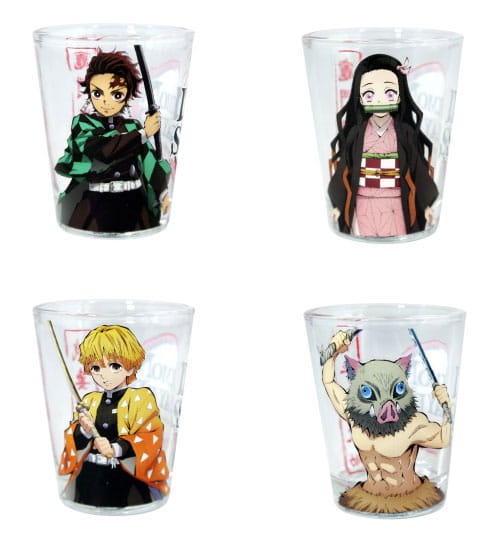 DEMON SLAYER - Shot Glasses 4-Pack Group 59 ml