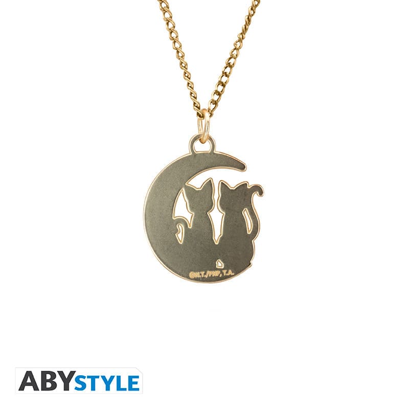 SAILOR MOON - Pendant necklace Collana Cats on the moon