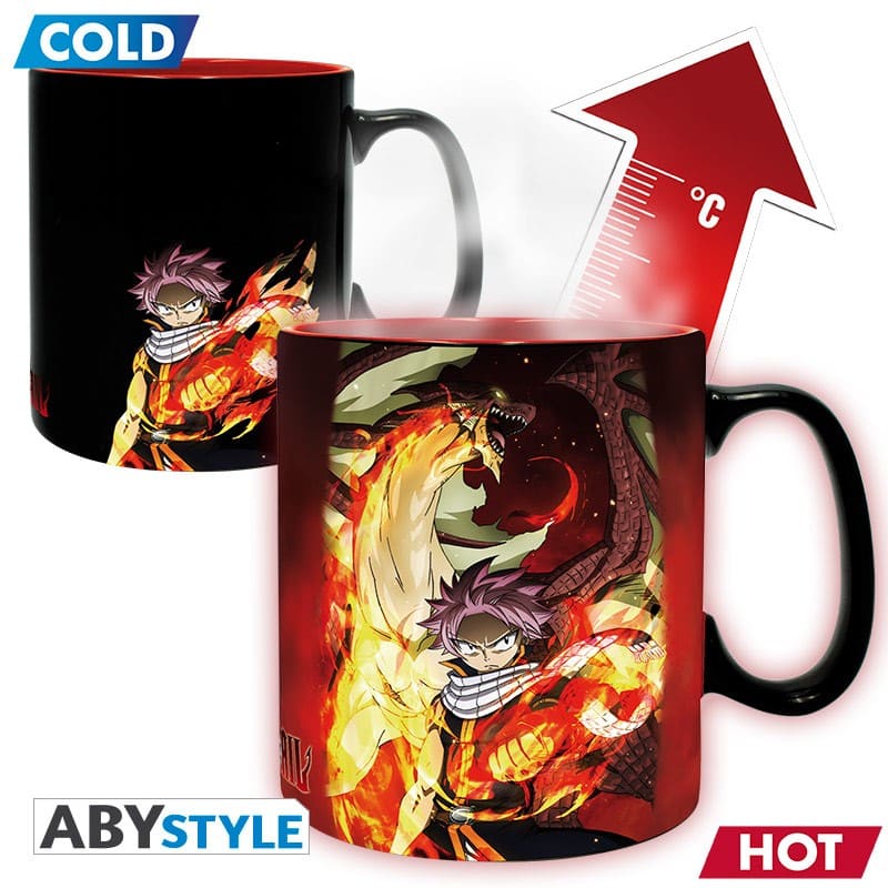 FAIRY TAIL - Natsu & Lucy Mug Heat Change 460 ml (Tazza cambia colore con il calore)