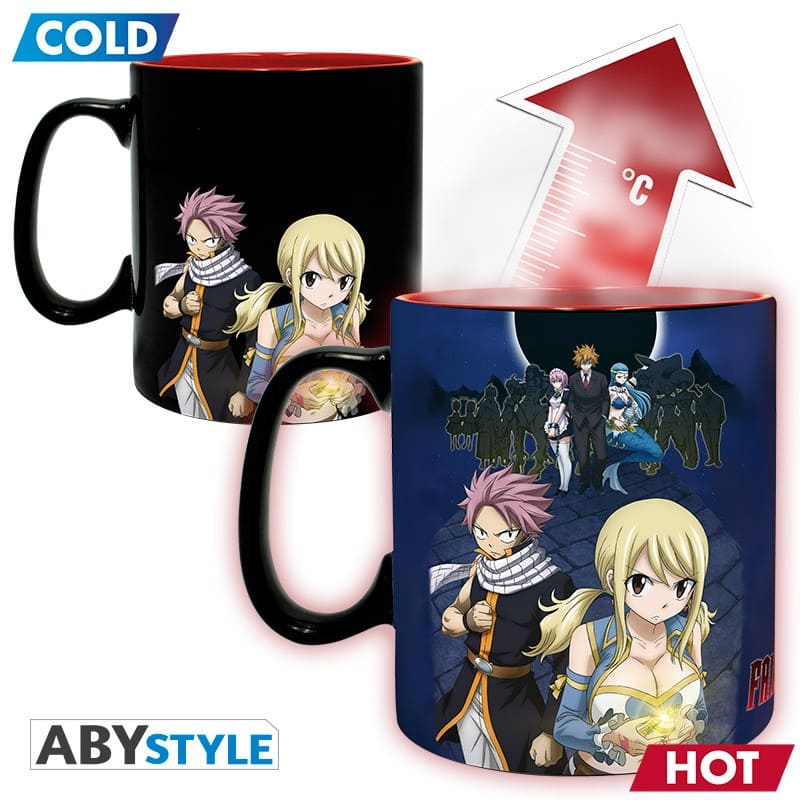 FAIRY TAIL - Natsu & Lucy Mug Heat Change 460 ml (Tazza cambia colore con il calore)