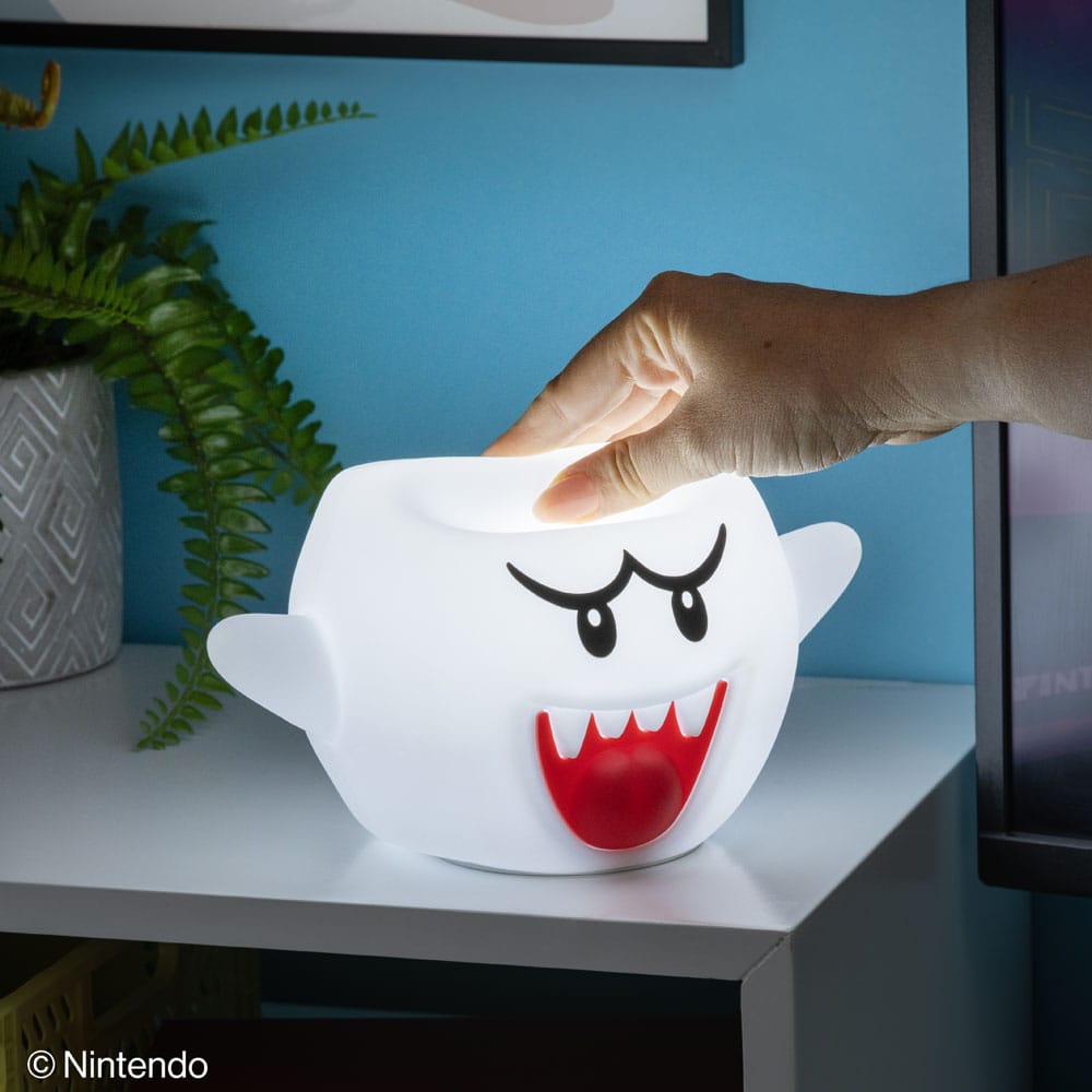 SUPER MARIO - Boo Lampada Squishy Glow Silicone 14 cm