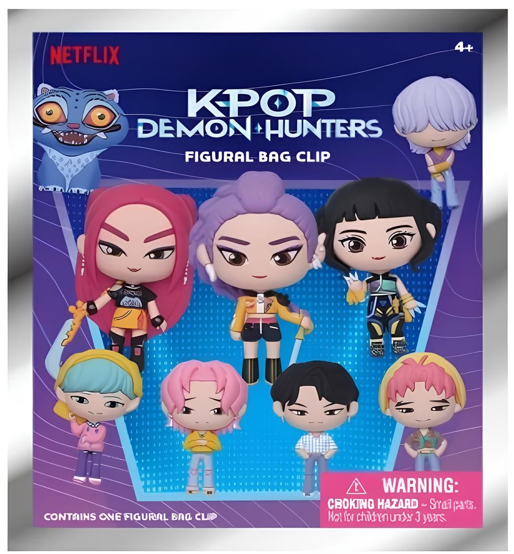 K-POP DEMON HUNTERS - 3D PVC Bag Clip (1 clip casuale)