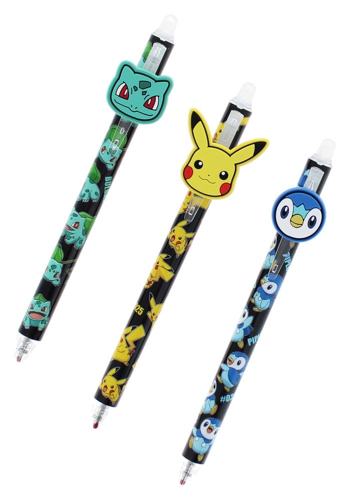 POKÉMON - Erasable Gel Pens 3-Pack Thumbs Up