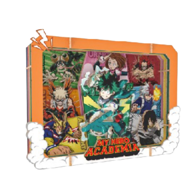MY HERO ACADEMIA - Wooden Gallery L U.A. High School 18 cm