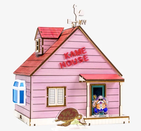 DRAGON BALL - Kame House Wood Construction Craft Set with Acrylic Figures 25 cm
