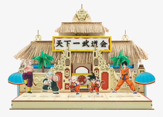DRAGON BALL - Tenkaichi Budokai Wood Construction Craft Set with Acrylic Figures 25 cm