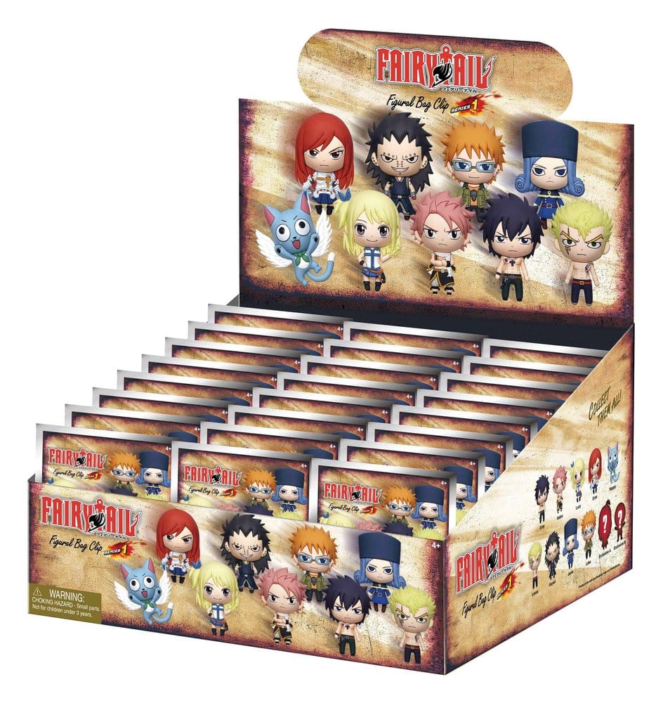 FAIRY TAIL - 3D Foam Bag Clips Serie 1 (1 clip casuale)