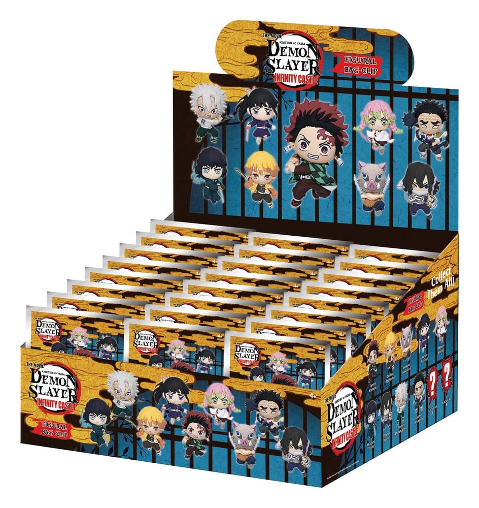 DEMON SLAYER - Foam Bag Clips Infinity Castle Serie 1 (1 clip casuale)