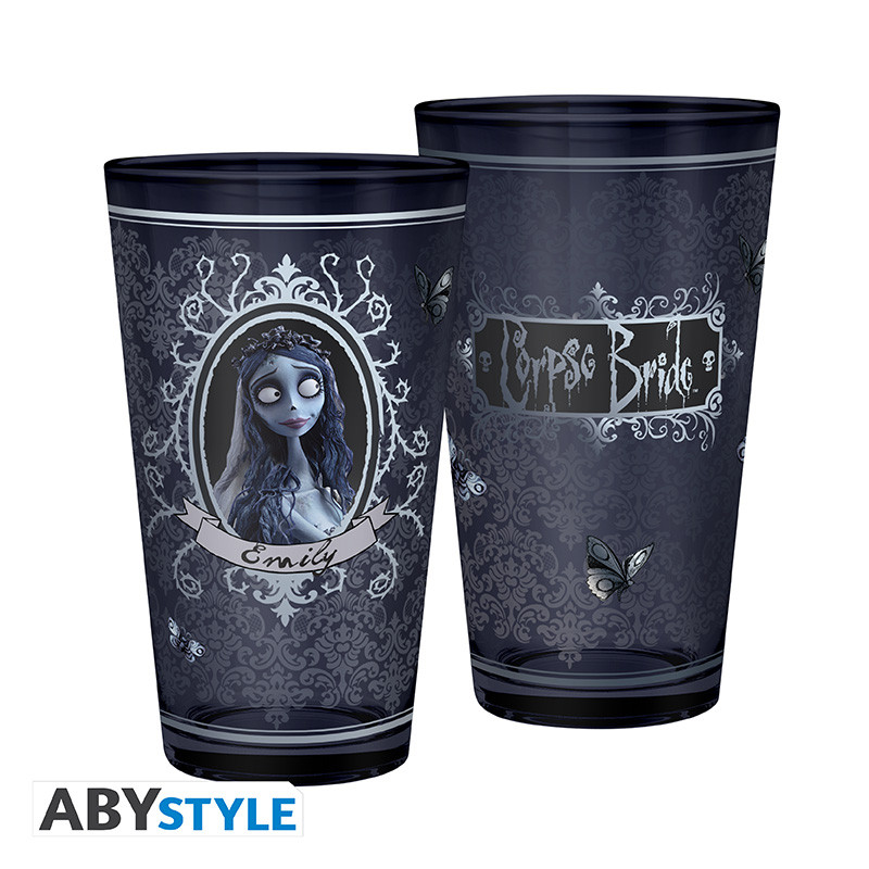 CORPSE BRIDE - Victor & Emily Set di 2 Bicchieri in vetro 400 ml