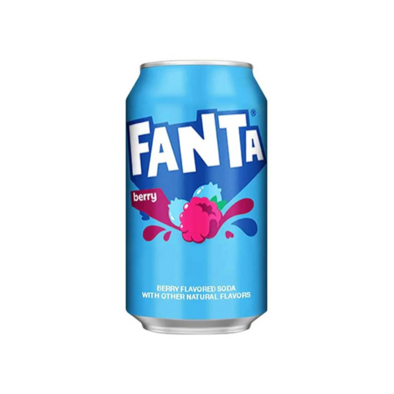 Fanta Berry bibita al gusto di mirtillo e lampone (lattina)